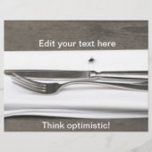 Denk optimistisch! flyer (Vorne)