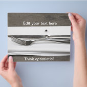 Denk optimistisch! flyer (Hand)