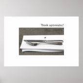 Denk optimistisch! poster (Vorne)