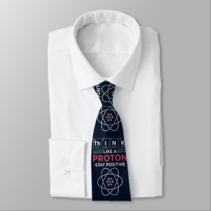Denk wie ein Proton Chemie-Nerd-Vater Krawatte