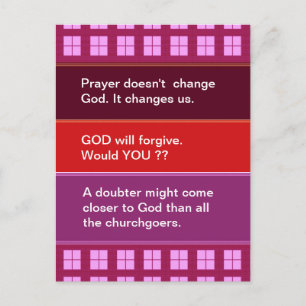 Denkanstoß : Praktische Worte der Weisheit Postkarte