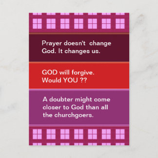 Denkanstoß : Praktische Worte der Weisheit Postkarte