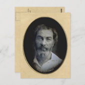 Denkbare Augen des Dichters Walt Whitman Postkarte (Vorne/Hinten)