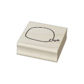 Denkblase oder Ballon des Handwerks - rechts gesch Gummistempel (Stempel)