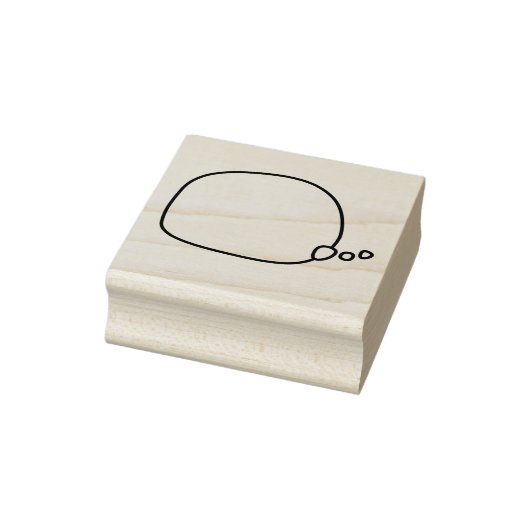 Denkblase oder Ballon des Handwerks - rechts gesch Gummistempel (Stempel)