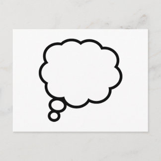 Denkblase Postkarte