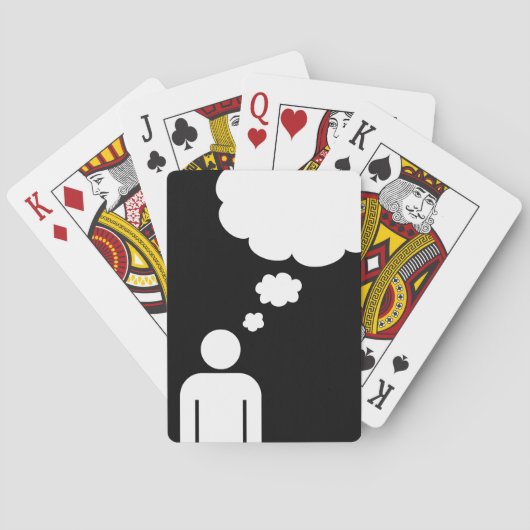 Denkblase Spielkarten (Rückseite)