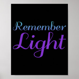 Denke an Light Selbstmordpräventionsdesign Poster