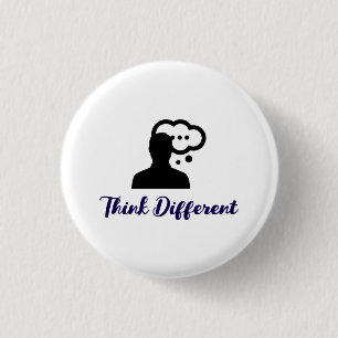 Denke anders Slogan Stylisch Button