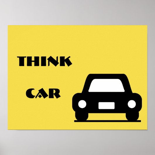 Denke Auto Funky A3 Poster (Vorne)