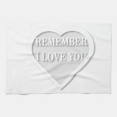 Denke daran, dass ich dich Liebe Geschirrtuch (Horizontal)