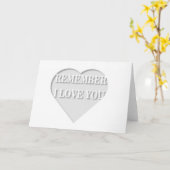 Denke daran, dass ich dich Liebe Karte (Gelbe Blume)