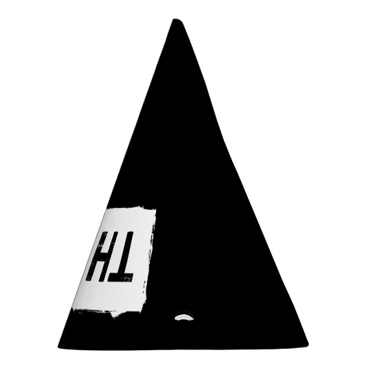 DENKE einfach ... Funny Dumb Nerdy Stupid Typograf Partyhütchen (Rechts)