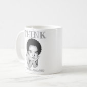 "DENKE, ES IST NICHT ILLEGAL (NOCH)" KAFFEETASSE (Vorderseite Links)