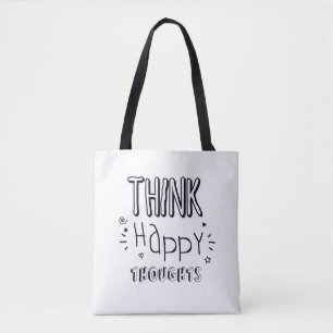 DENKE GLÜCKLICHE GEDANKEN TASCHE