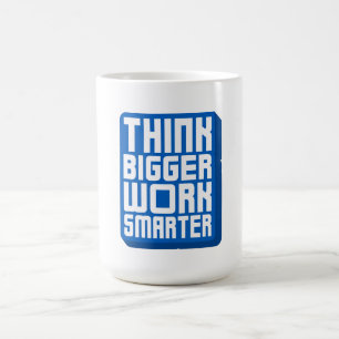 Denke Größer Arbeite Härter Kaffeetasse