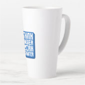 Denke größer Arbeite härter Milchtasse (Rechte Ecke)