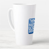 Denke größer Arbeite härter Milchtasse (Linke Ecke)