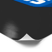 Denke Größer Arbeite Härter Poster (Ecke)