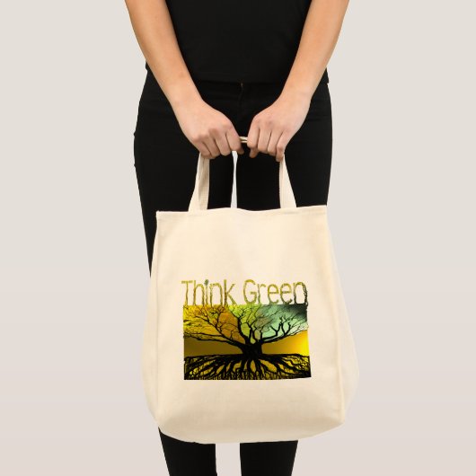 Denke grün tragetasche (Vorderseite (Produkt))