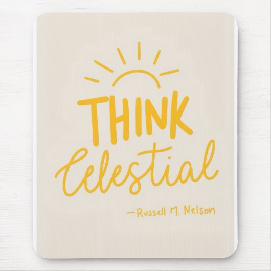 Denke himmlisch mousepad (Vorne)