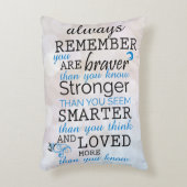 Denke immer daran, dass du tapfer bist dekokissen (Vorderseite(Vertikal))