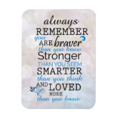 Denke immer daran, dass du tapfer bist magnet (Vertikal)