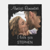 Denke immer daran, dass ich dich Liebe Fleecedecke (Vorderseite)