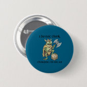 Denke nicht, also bin ich kein lustiger Frosch-Vik Button (Vorne & Hinten)
