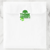 Denke ökologisch Aufkleber (Tasche)