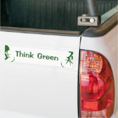 Denke ökologisch autoaufkleber (Auf Lkw)