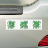 Denke ökologisch autoaufkleber (Auf Auto)