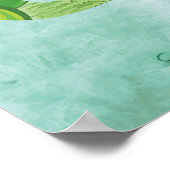 Denke ökologisch Awareness Happy Zitat Poster (Ecke)