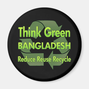 Denke ökologisch Bangladesch Magnet