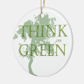 Denke ökologisch-Baum-Verzierung Keramik Ornament (Links)