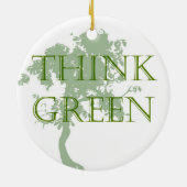 Denke ökologisch-Baum-Verzierung Keramik Ornament (Hinten)