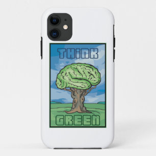 Denke ökologisch Brain iPhone 11 Hülle