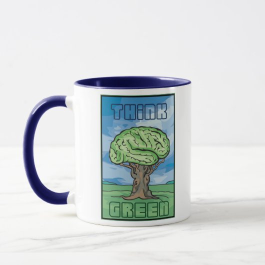 Denke ökologisch Brain Tasse (Links)