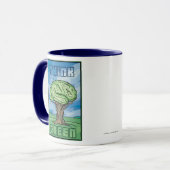 Denke ökologisch Brain Tasse (Vorderseite Links)