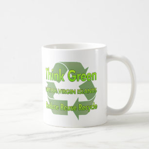 Denke ökologisch British Virgin Islands Kaffeetasse