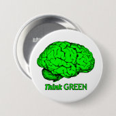 Denke ökologisch button (Vorne & Hinten)