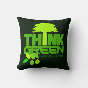 DENKE ÖKOLOGISCH (Earth Day) Kissen