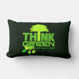 DENKE ÖKOLOGISCH (Earth Day) Lendenkissen