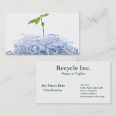 DENKE ÖKOLOGISCH - GERECYCELT VISITENKARTE (Vorne/Hinten)