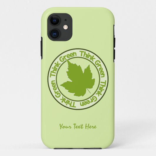 DENKE ÖKOLOGISCH iPhone-Fälle Case-Mate iPhone Hülle (Rückseite)