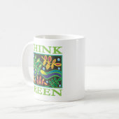 Denke ökologisch kaffeetasse (Vorderseite Links)
