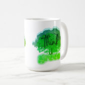 Denke ökologisch kaffeetasse (VorderseiteRechts)