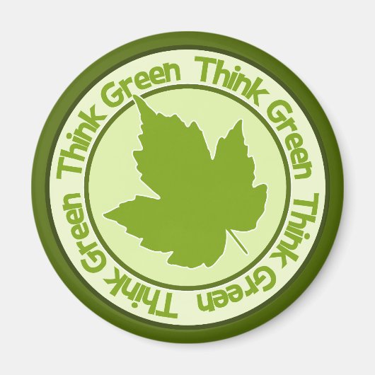 Denke ökologisch magnet (Vorne)