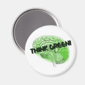 Denke ökologisch! magnet (Vorderseite/Rückseite)