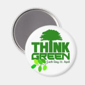 Denke ökologisch magnet (Vorderseite/Rückseite)